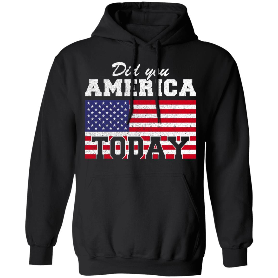Did You America Today-T-Shirt & Hoodie-Pullover Hoodie-Black