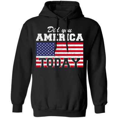 Did You America Today-T-Shirt & Hoodie-Pullover Hoodie-Black