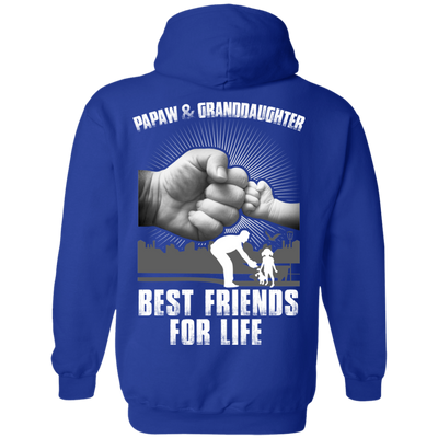 Papaw And Granddaughter Best Friends For Life-T-Shirt & Hoodie-Pullover Hoodie-Royal