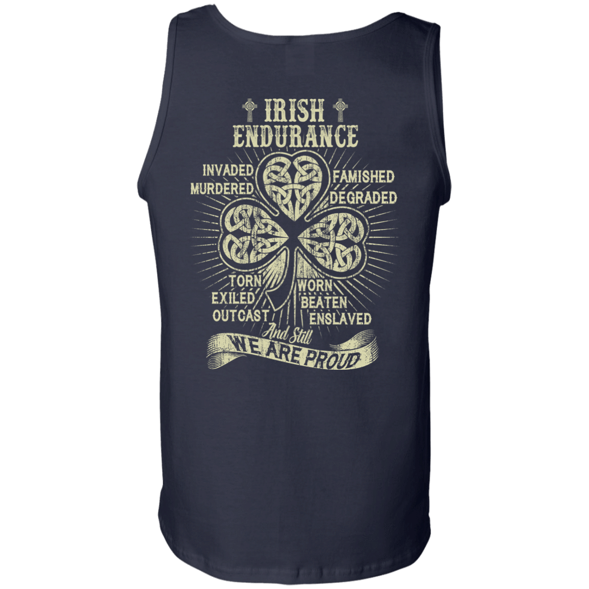 IRISH ENDURANCE-T-Shirt & Hoodie-Unisex Tank-Navy
