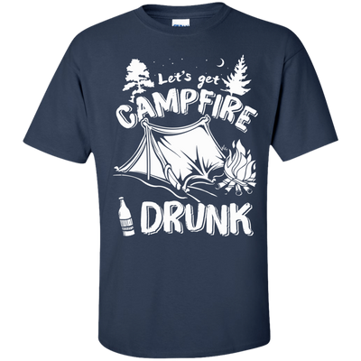 Let's Get Campfire Drunk-T-Shirt & Hoodie-Classic T-Shirt-Navy