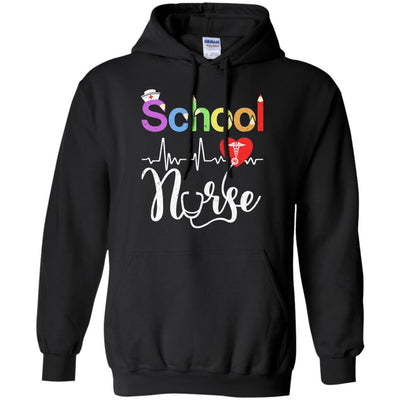 Funny Elementary And Middle School Nurse Gifts-T-Shirt & Hoodie-Pullover Hoodie-Black