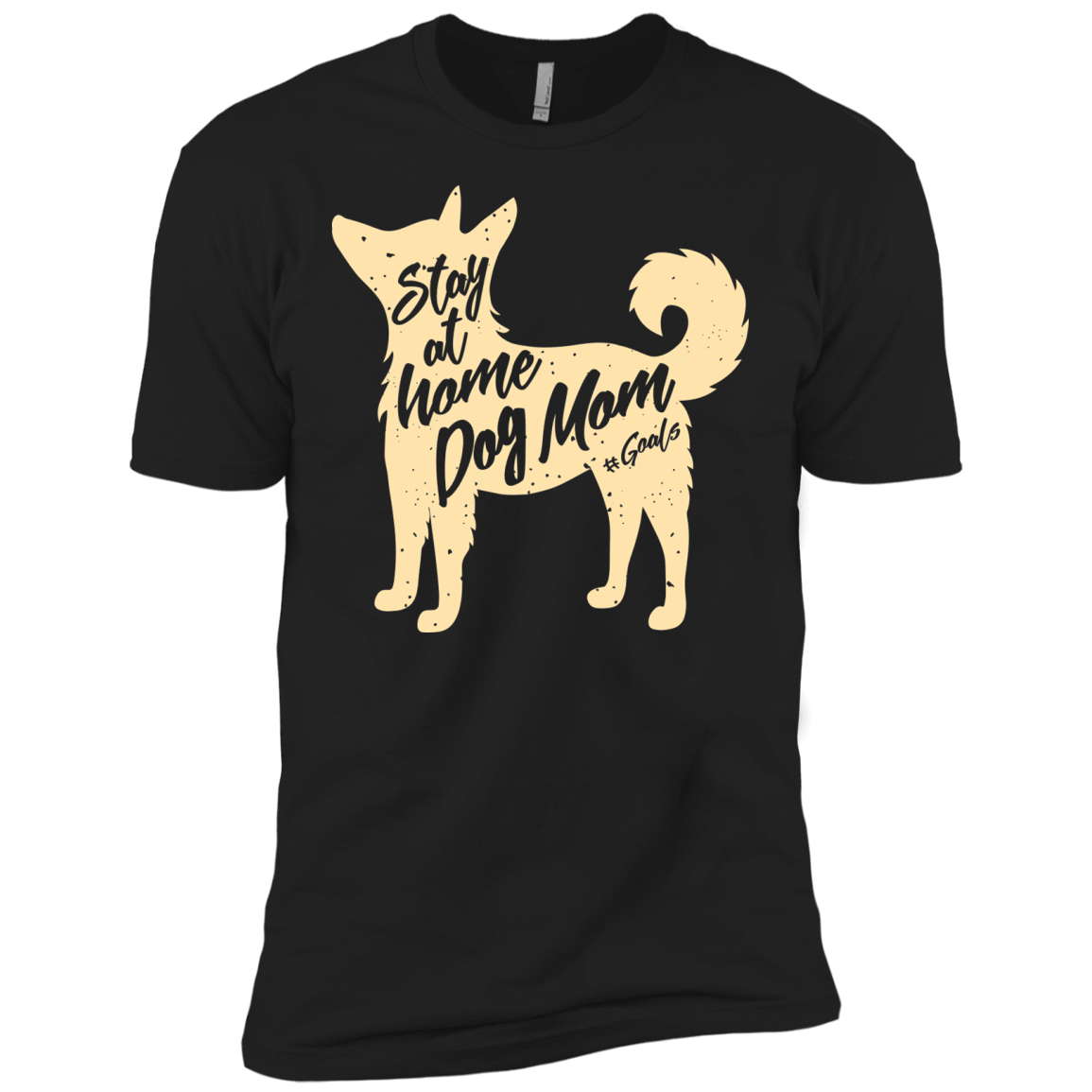 Stay At Home Dog Mom-T-Shirt & Hoodie-Premium T-Shirt-Black