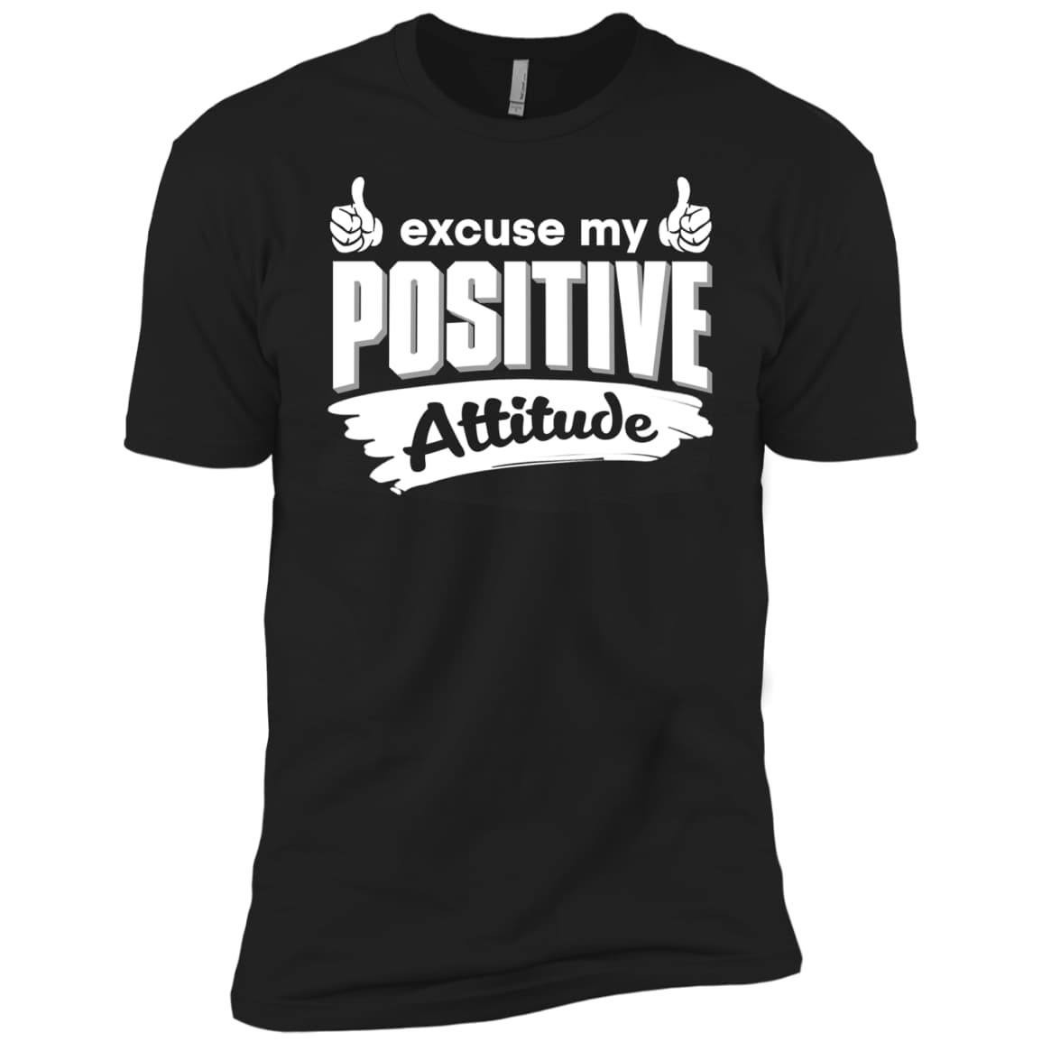 Excuse my positive Attitude-T-Shirt & Hoodie-Premium T-Shirt-Black