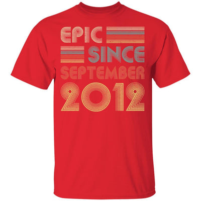 Epic Since September 2012 Vintage 9th Birthday Gifts Youth-Youth Shirt-Youth T-Shirt-Red