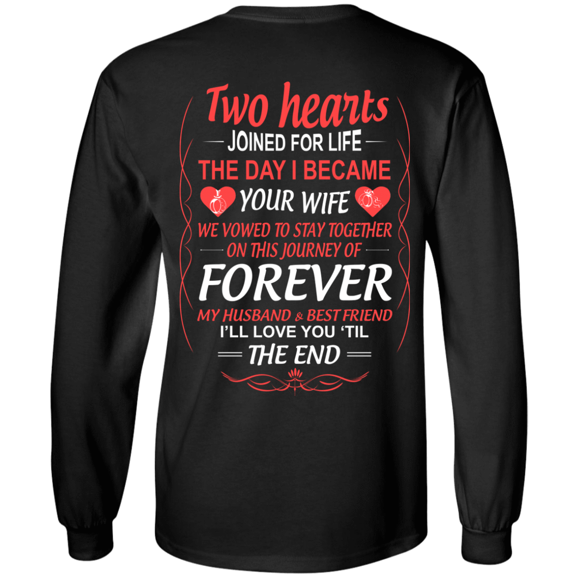 LOVE YOU TILL THE END-T-Shirt & Hoodie-Long Sleeve T-Shirt-Black