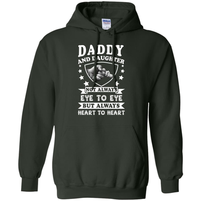 Daddy And Daughter Not Always Eye To Eye-T-Shirt & Hoodie-Pullover Hoodie-Forest Green