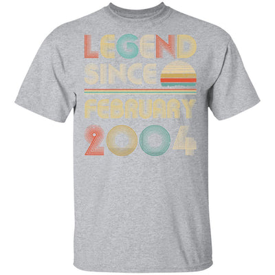 Legend Since February 2004 Vintage 17th Birthday Gifts-T-Shirt & Hoodie-Classic T-Shirt-Sport Grey