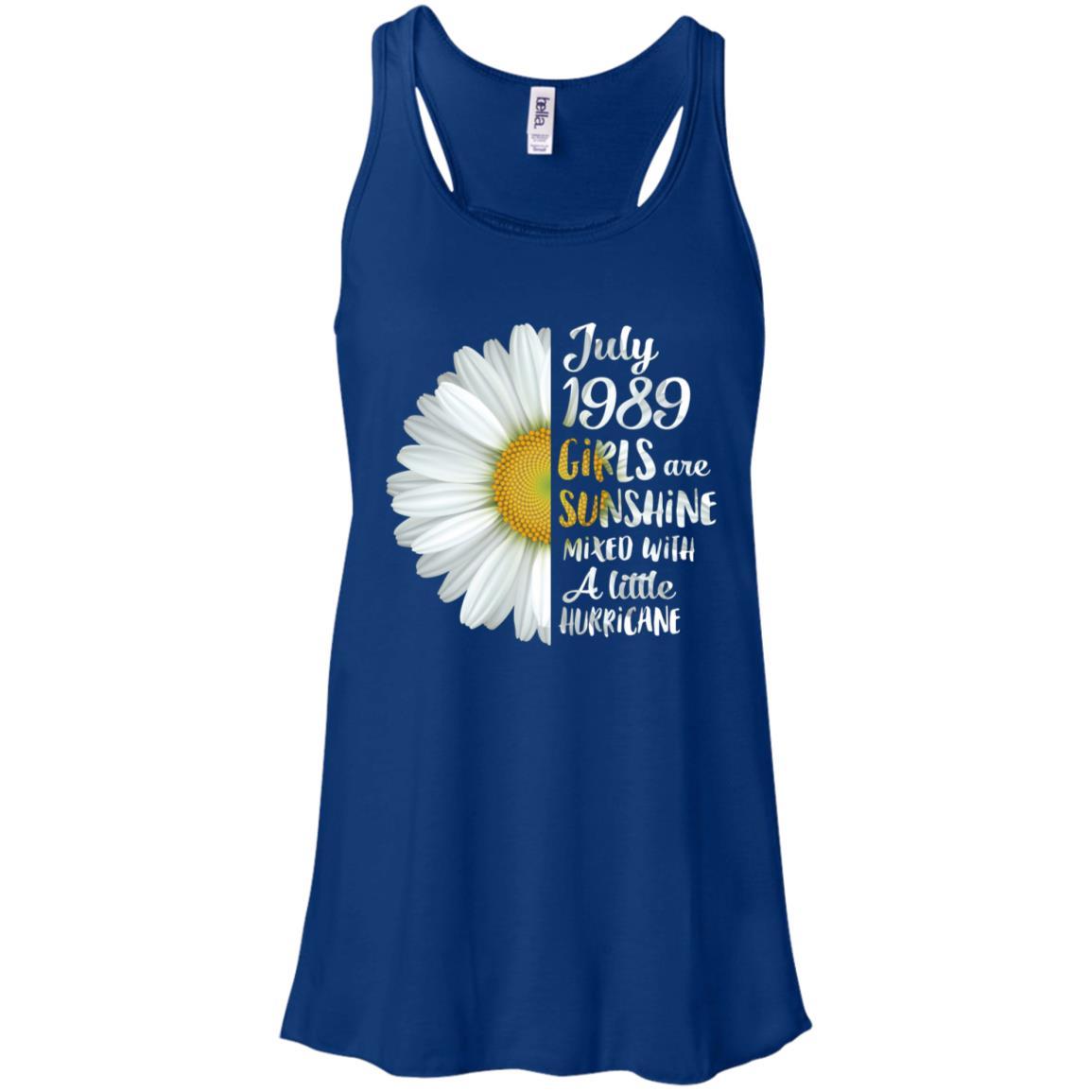 July Girls 1984 37th Birthday Gifts-T-Shirt & Tank Top-Women's Flowy Racerback Tank-True Royal
