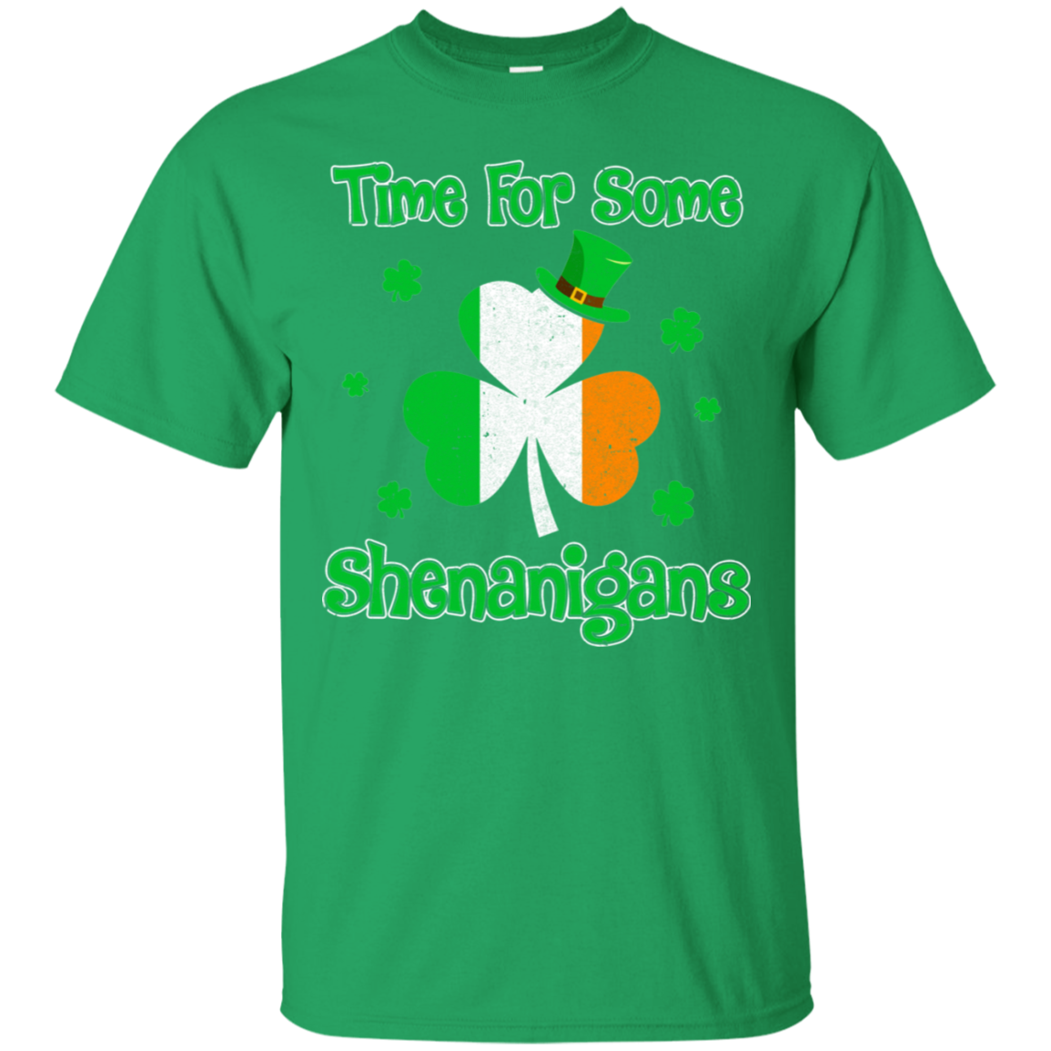 St. Patrick's Time For Some Shenanigans Funny Party-T-Shirt & Hoodie-Classic T-Shirt-Irish Green