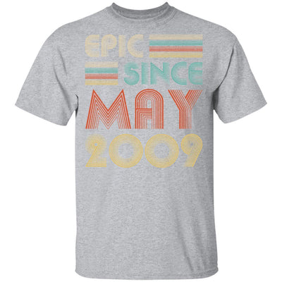 Epic Since May 2009 Vintage 12th Birthday Gifts Youth-Youth Shirt-Youth T-Shirt-Sport Grey