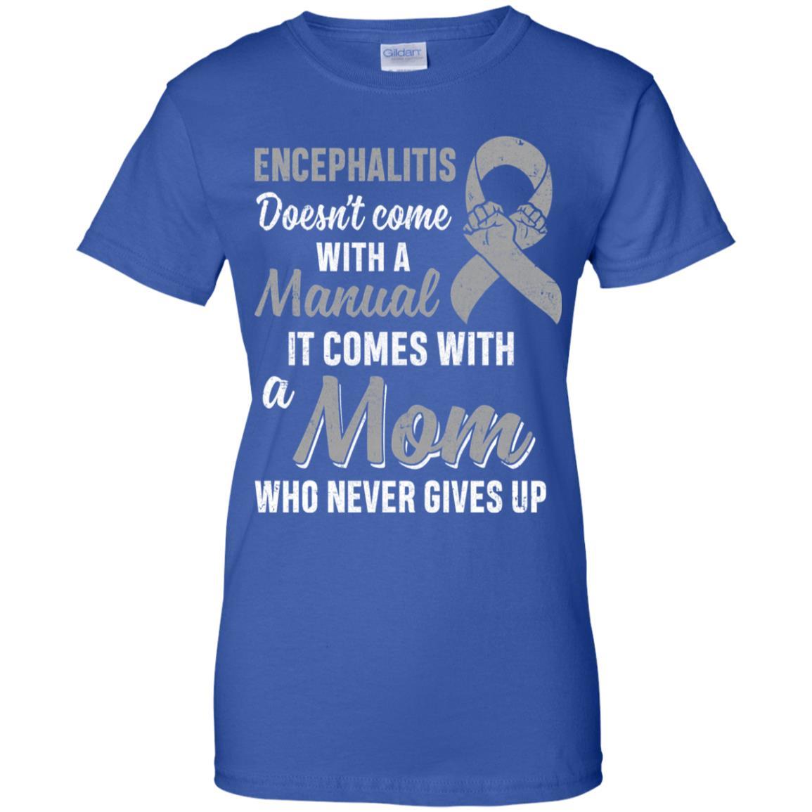 Encephalitis Awareness Mom Warrior Gifts-T-Shirt & Hoodie-Women's T-Shirt-Royal
