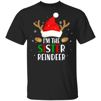 I'm The Sister Reindeer Matching Family Christmas-T-Shirt & Sweatshirt-Classic T-Shirt-Black