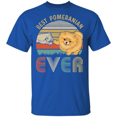 Vintage Best Pomeranian Dad Ever Bump Fit Funny Dad Gifts-T-Shirt & Hoodie-Classic T-Shirt-Royal