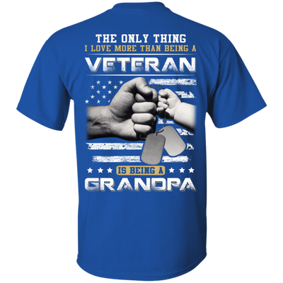 I Love More Than Being A Veteran Is Being A Grandpa-T-Shirt & Hoodie-Classic T-Shirt-Royal