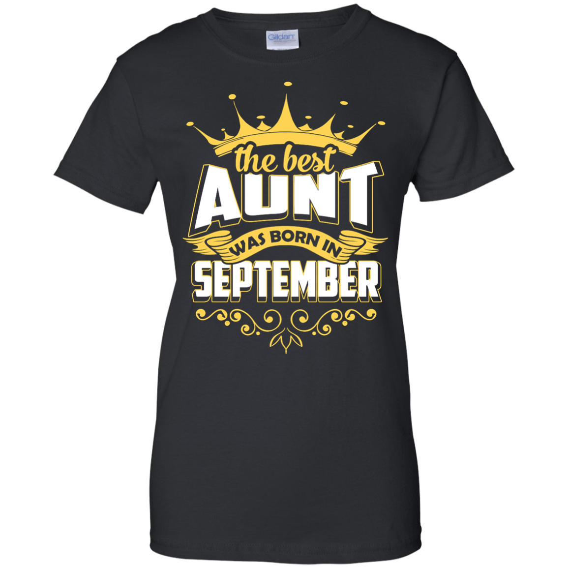 The Best Aunt Was Born In September-T-Shirt & Hoodie-Women's T-Shirt-Black