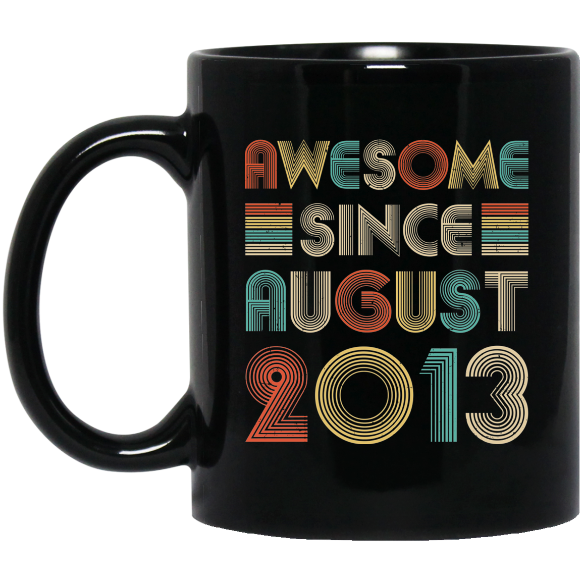 Awesome Since August 2013 Vintage 9th Birthday Gifts Mug