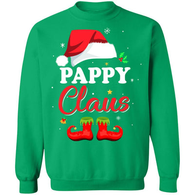 Santa Pappy Claus Matching Family Pajamas Christmas Gifts-T-Shirt & Sweatshirt-Crewneck Sweatshirt-Irish Green
