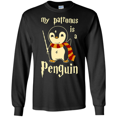 My Patronus Is A Penguin-T-Shirt & Hoodie-Long Sleeve T-Shirt-Black