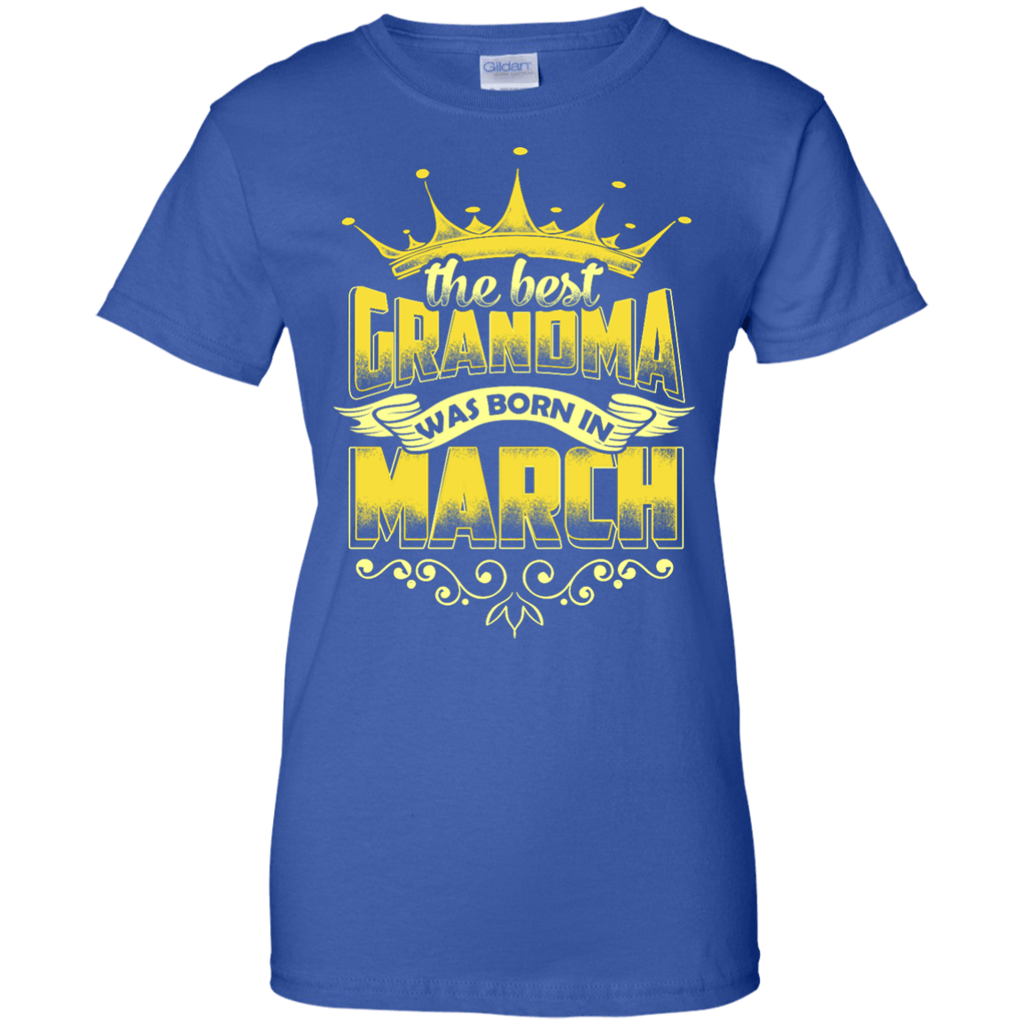 The Best Grandma Was Born In March-T-Shirt & Hoodie-Women's T-Shirt-Royal