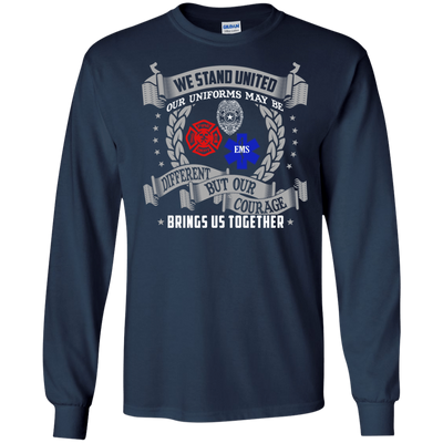 We Stand United Our Uniforms Brings Us Together-T-Shirt & Hoodie-Long Sleeve T-Shirt-Navy