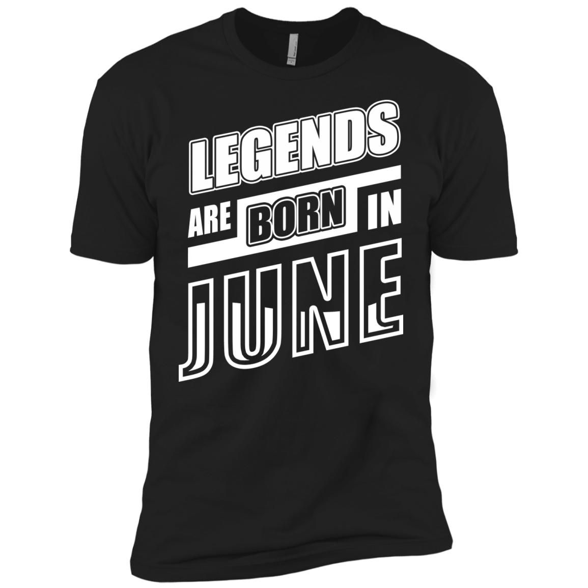 Legends are born in JUNE-T-Shirt & Hoodie-Premium T-Shirt-Black