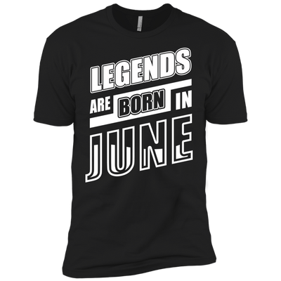 Legends are born in JUNE-T-Shirt & Hoodie-Premium T-Shirt-Black