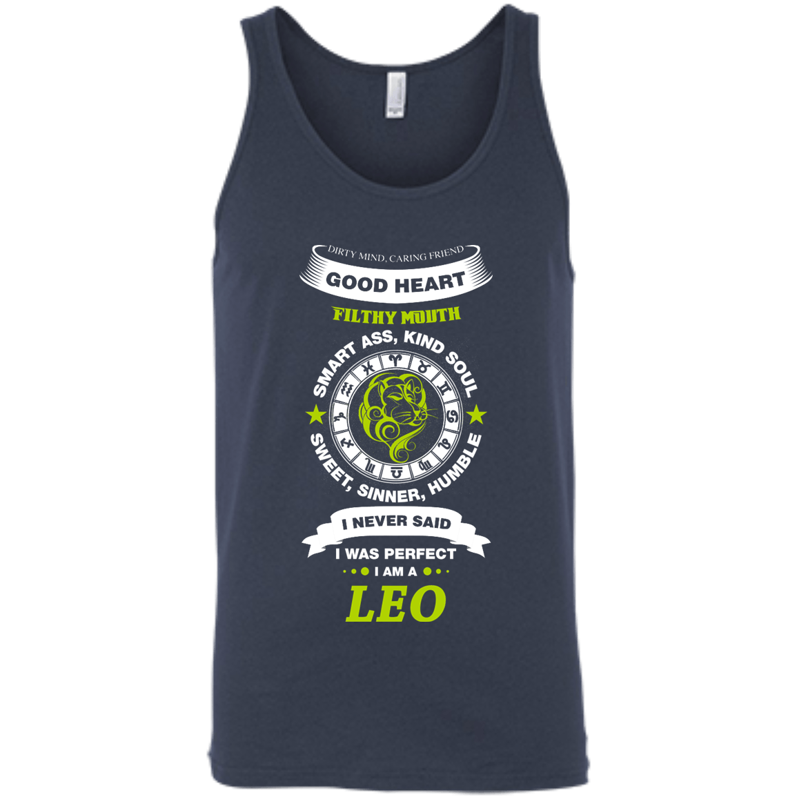 I Never Said I Was Perfect I Am A LEO-T-Shirt & Hoodie-Unisex Tank-Navy
