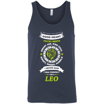 I Never Said I Was Perfect I Am A LEO-T-Shirt & Hoodie-Unisex Tank-Navy