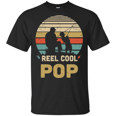 Vintage Father's Day Gift Reel Cool Pop Fishing-T-Shirt & Hoodie-Classic T-Shirt-Black
