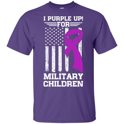 I Purple Up For Military Children Kid Child Gifts-T-Shirt & Hoodie-Classic T-Shirt-Purple