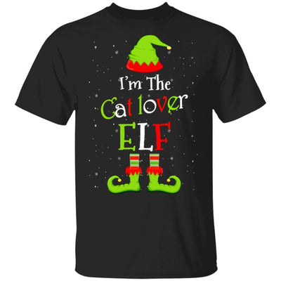 I'm The Cat Lover Elf Family Matching Funny Christmas Group Gift-T-Shirt & Sweatshirt-Classic T-Shirt-Black