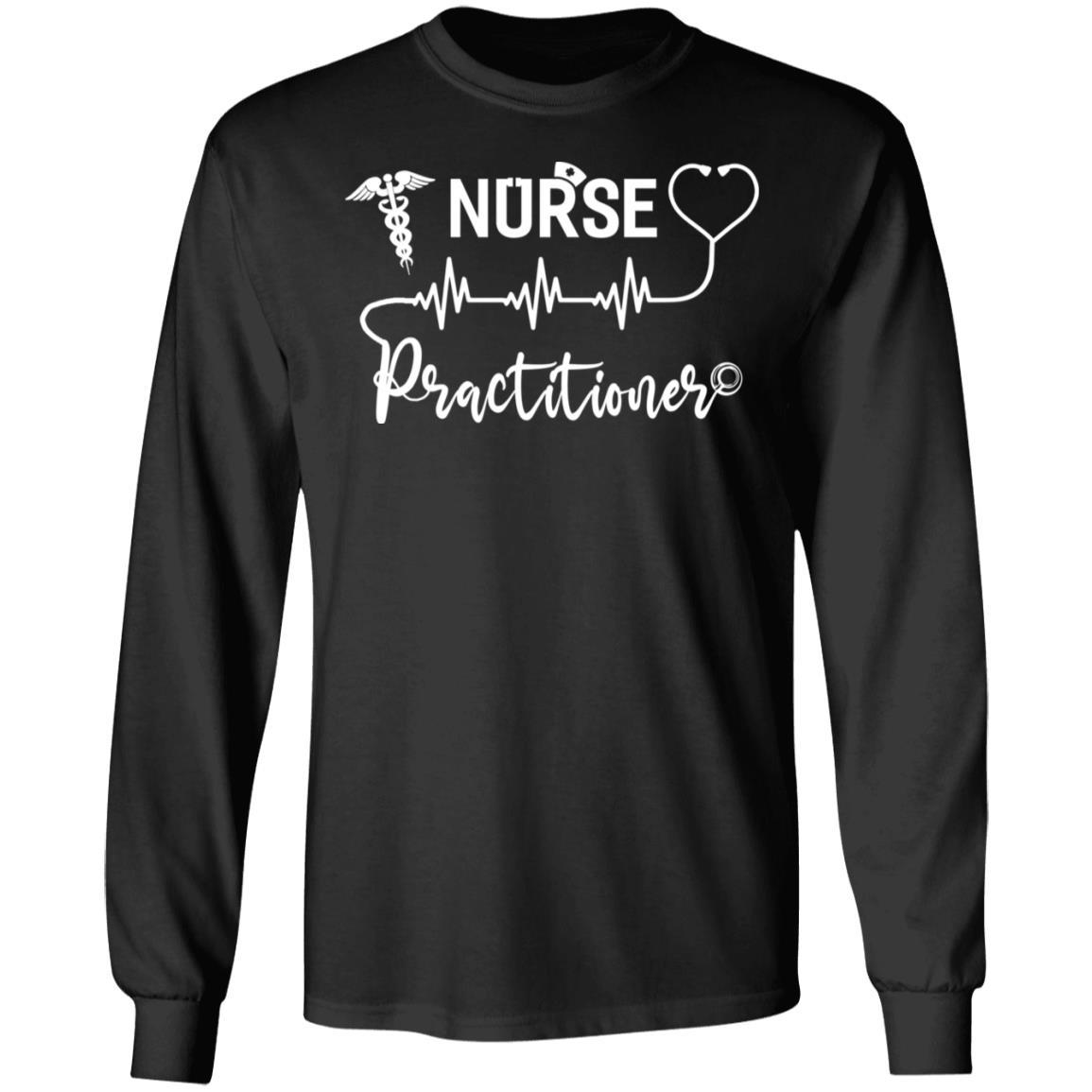 Nurse Practitioner Strong Nursing Gifts-T-Shirt & Hoodie-Long Sleeve T-Shirt-Black