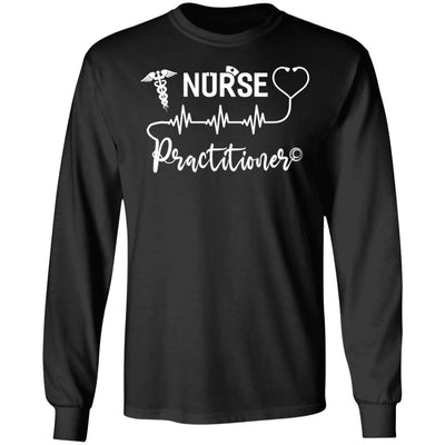 Nurse Practitioner Strong Nursing Gifts-T-Shirt & Hoodie-Long Sleeve T-Shirt-Black