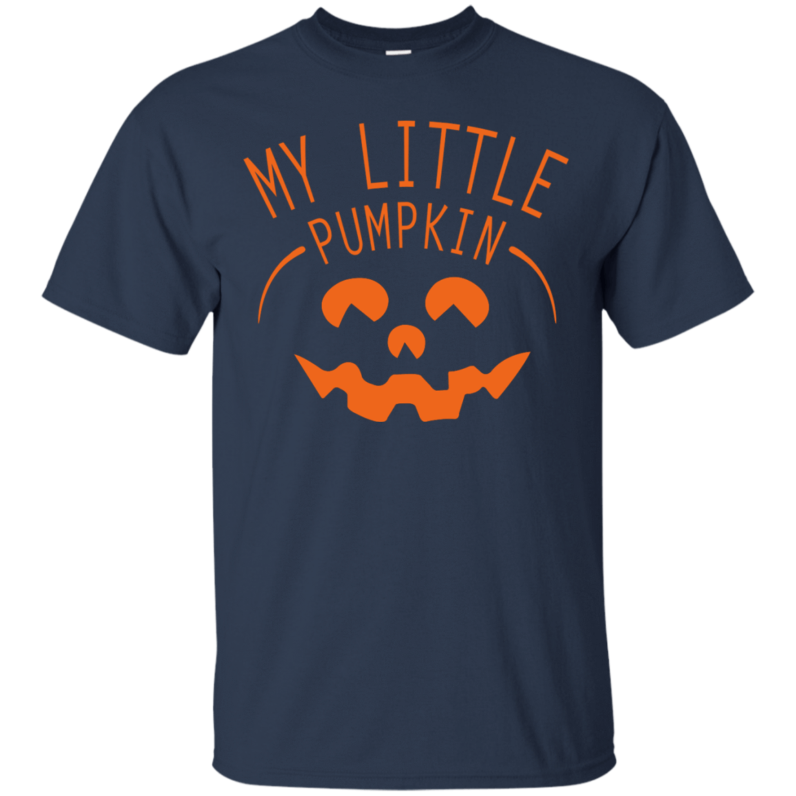 My Little Pumpkin Halloween Maternity T-Shirt-T-Shirt & Hoodie-Classic T-Shirt-Navy