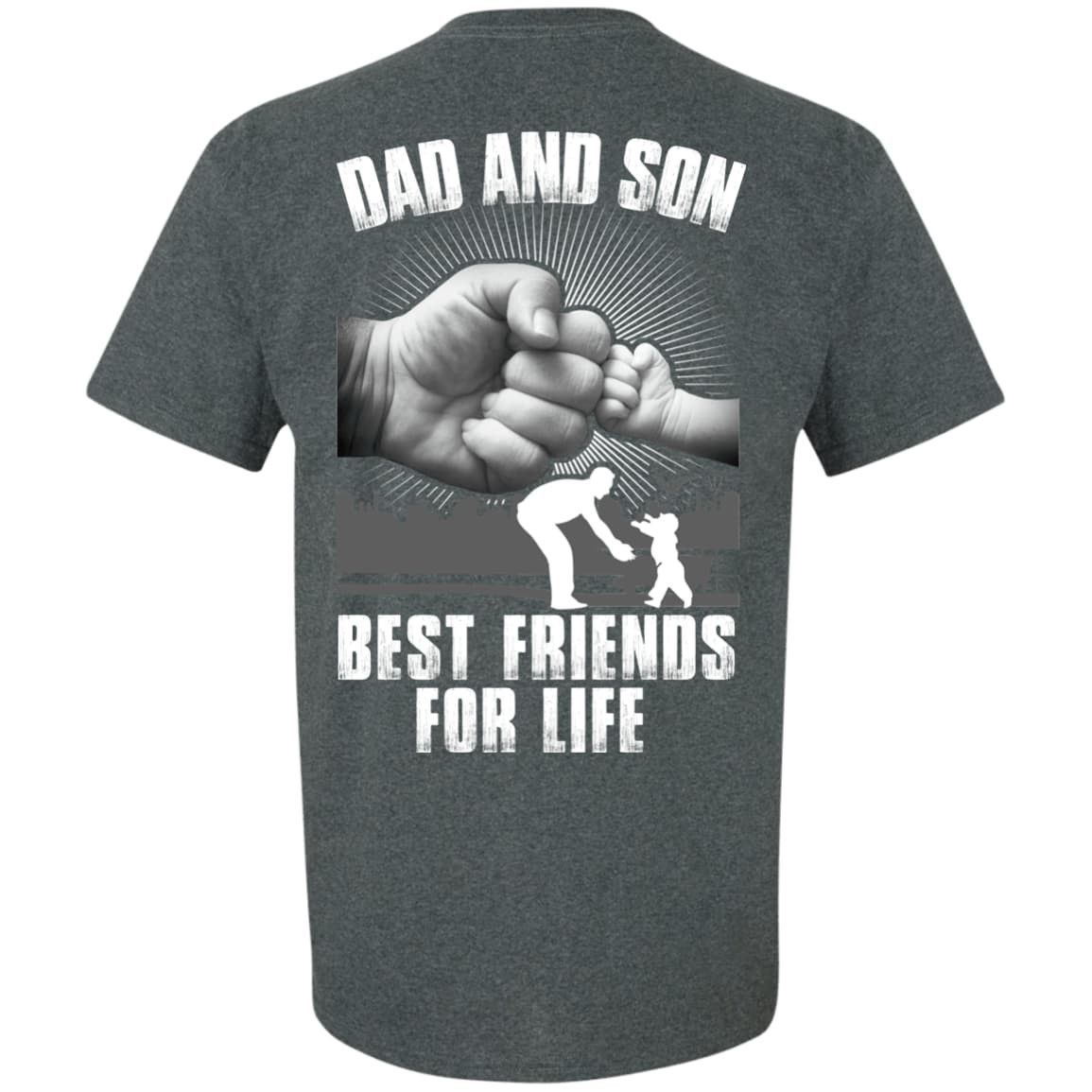Dad And Son Best Friends For Life-T-Shirt & Hoodie-Classic T-Shirt-Dark Heather