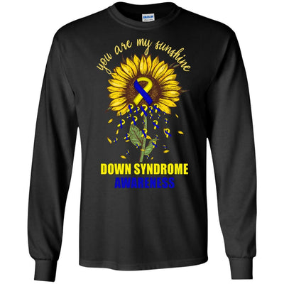 You Are My Sunshine Down Syndrome Awareness-T-Shirt & Hoodie-Long Sleeve T-Shirt-Black