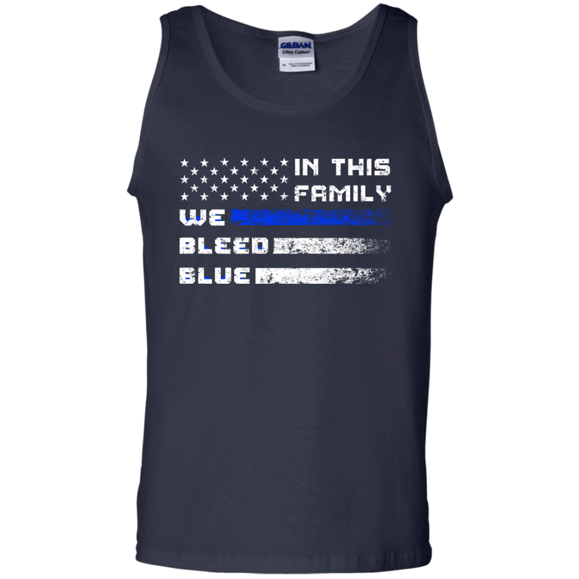 We Bleed Blue-T-Shirt & Hoodie-Unisex Tank-Navy