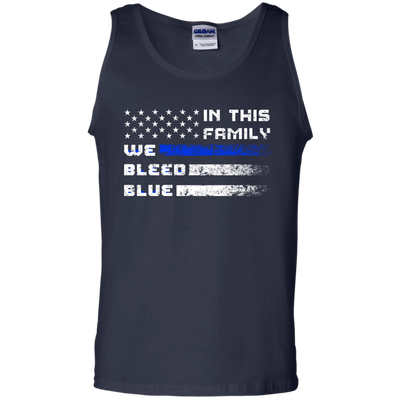 We Bleed Blue-T-Shirt & Hoodie-Unisex Tank-Navy