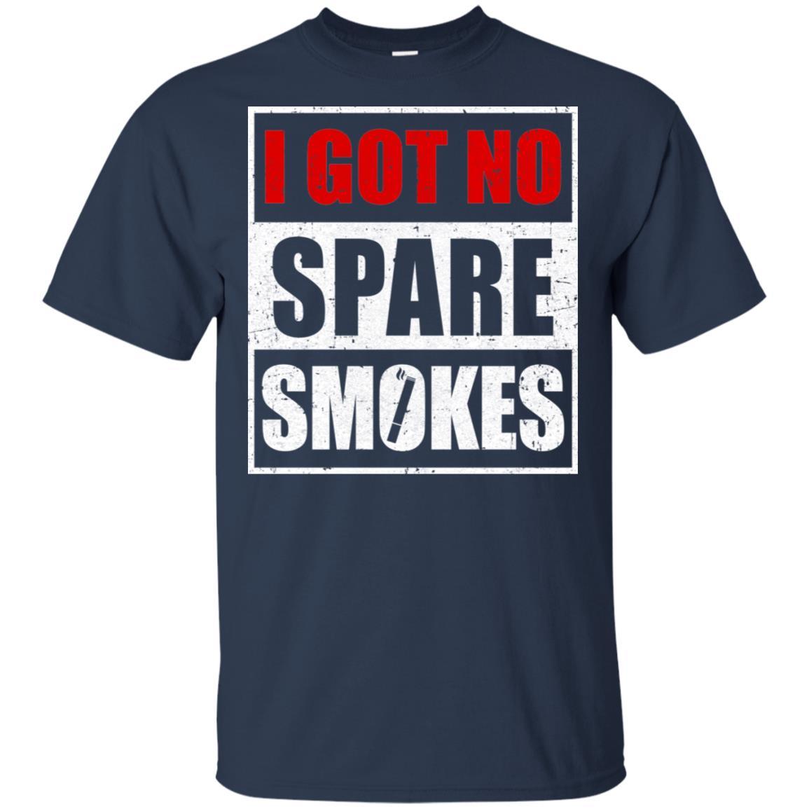 Funny I Got No Spare Smokes-T-Shirt & Hoodie-Classic T-Shirt-Navy