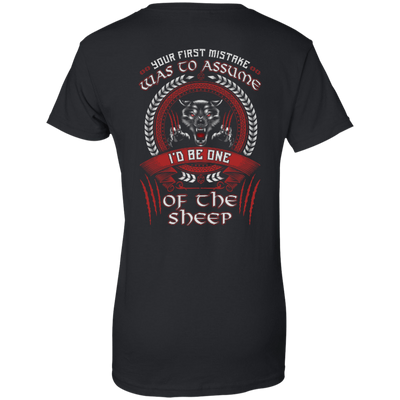 I'd Be One Of The Sheep Wolf Of Odin-T-Shirt & Hoodie-Women's T-Shirt-Black