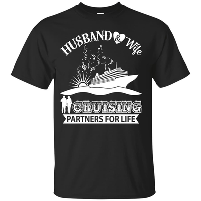 Husband And Wife Cruising Partners For Life-T-Shirt & Hoodie-Classic T-Shirt-Black
