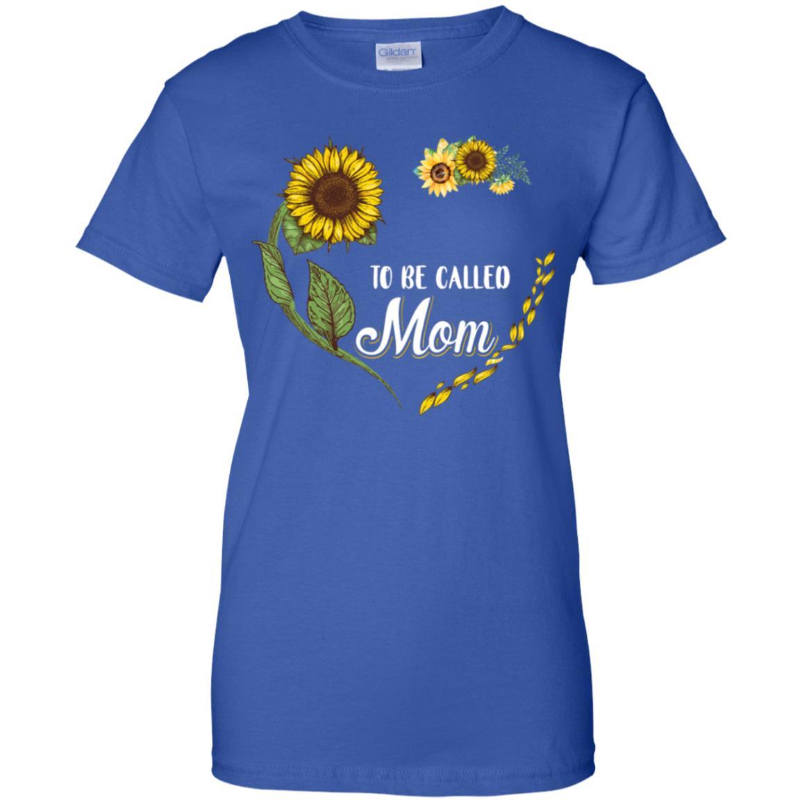 Blessed To Be Called Mom Sunflower Mothers Day Gift-T-Shirt & Tank Top-Women's T-Shirt-Royal