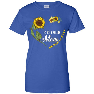 Blessed To Be Called Mom Sunflower Mothers Day Gift-T-Shirt & Tank Top-Women's T-Shirt-Royal