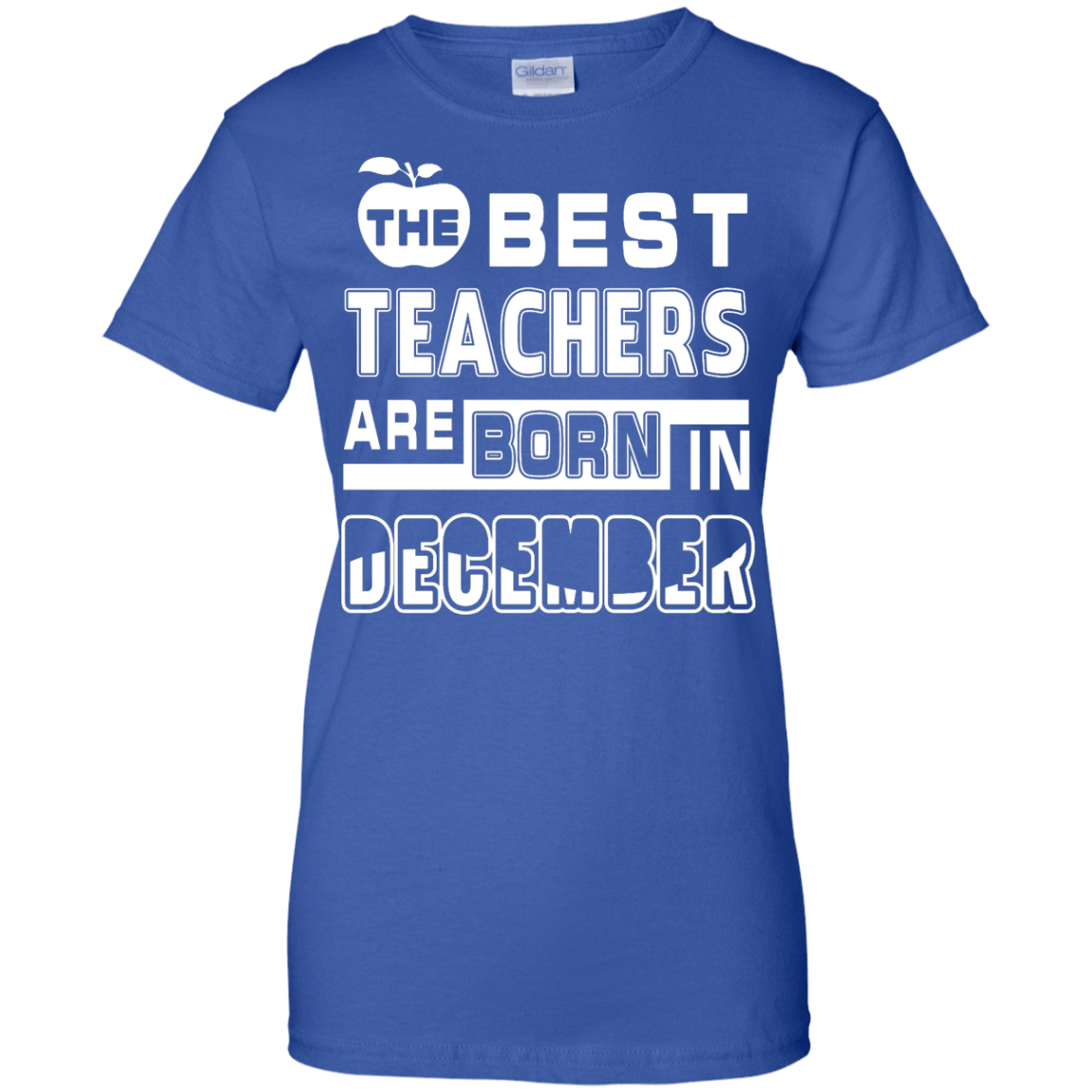 The Best Teachers Are Born In December-T-Shirt & Hoodie-Women's T-Shirt-Royal