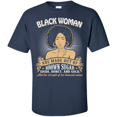 Black Girls Made Of-T-Shirt & Hoodie-Classic T-Shirt-Navy