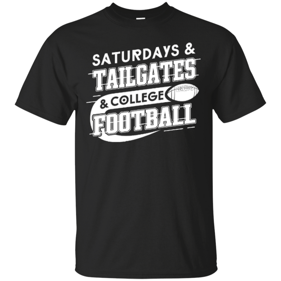 SATURDAYS TAILGATES COLLEGE FOOTBALL-T-Shirt & Hoodie-Classic T-Shirt-Black