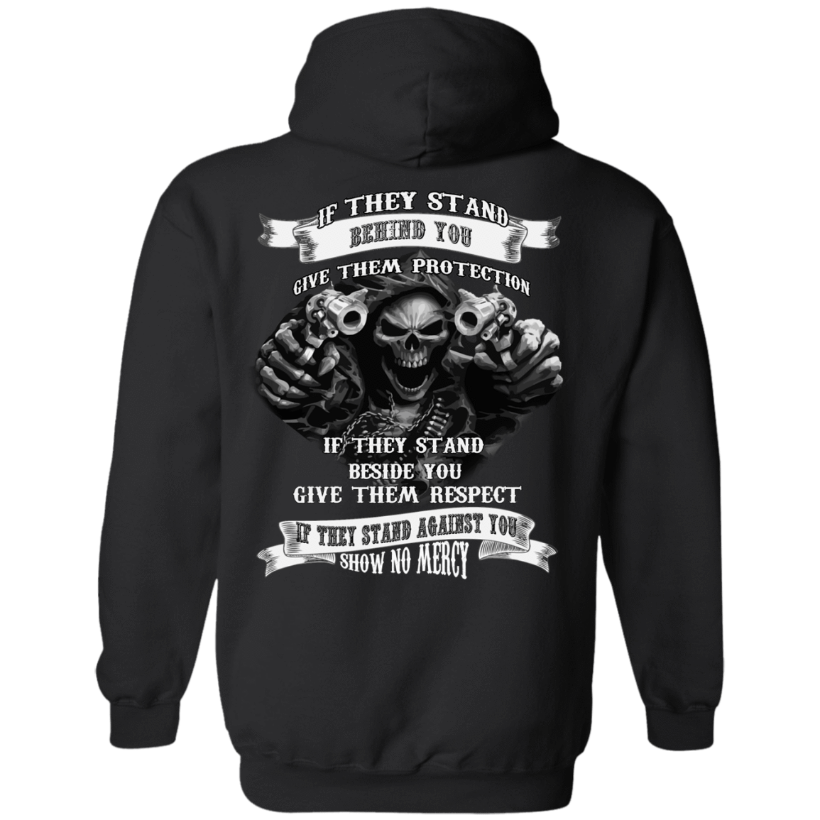 If They Stand behind you-T-Shirt & Hoodie-Pullover Hoodie-Black