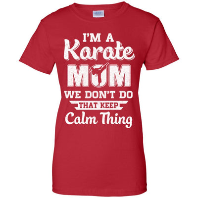 Funny Karate Mom Fighting Kyokushin Gifts-T-Shirt & Hoodie-Women's T-Shirt-Red