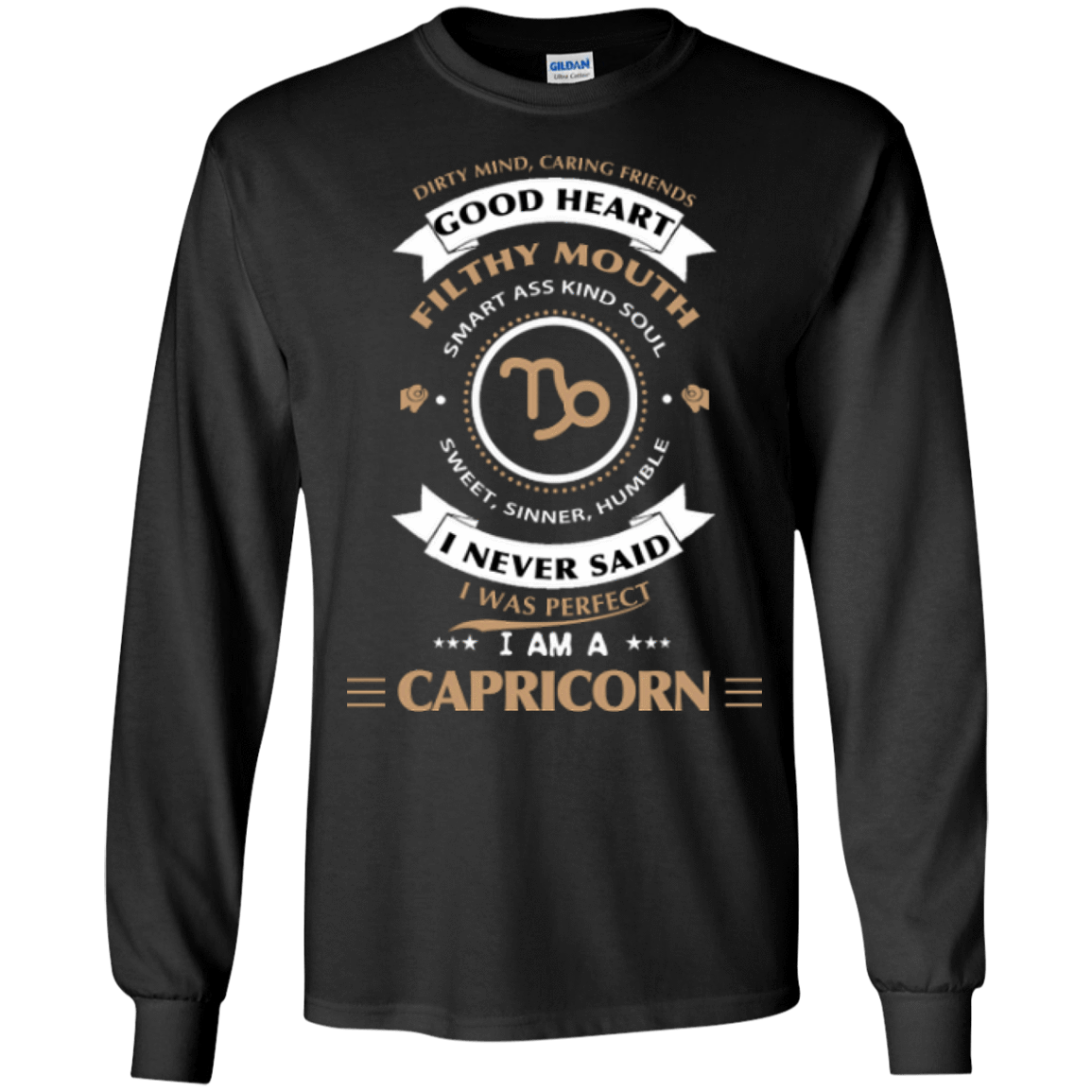 I'm A Capricorn-T-Shirt & Hoodie-Long Sleeve T-Shirt-Black
